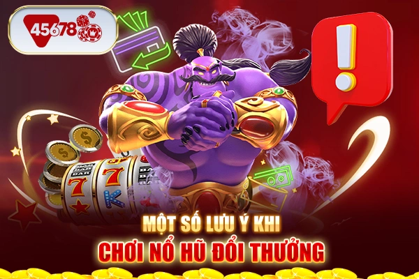 Một số lưu ý khi chơi nổ hũ đổi thưởng